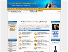 Tablet Screenshot of freeadvertisingexchange.com